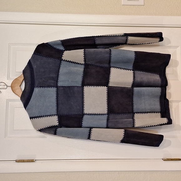 DENIM & CO. Patchwork Suede Jacket - Picture 3 of 6